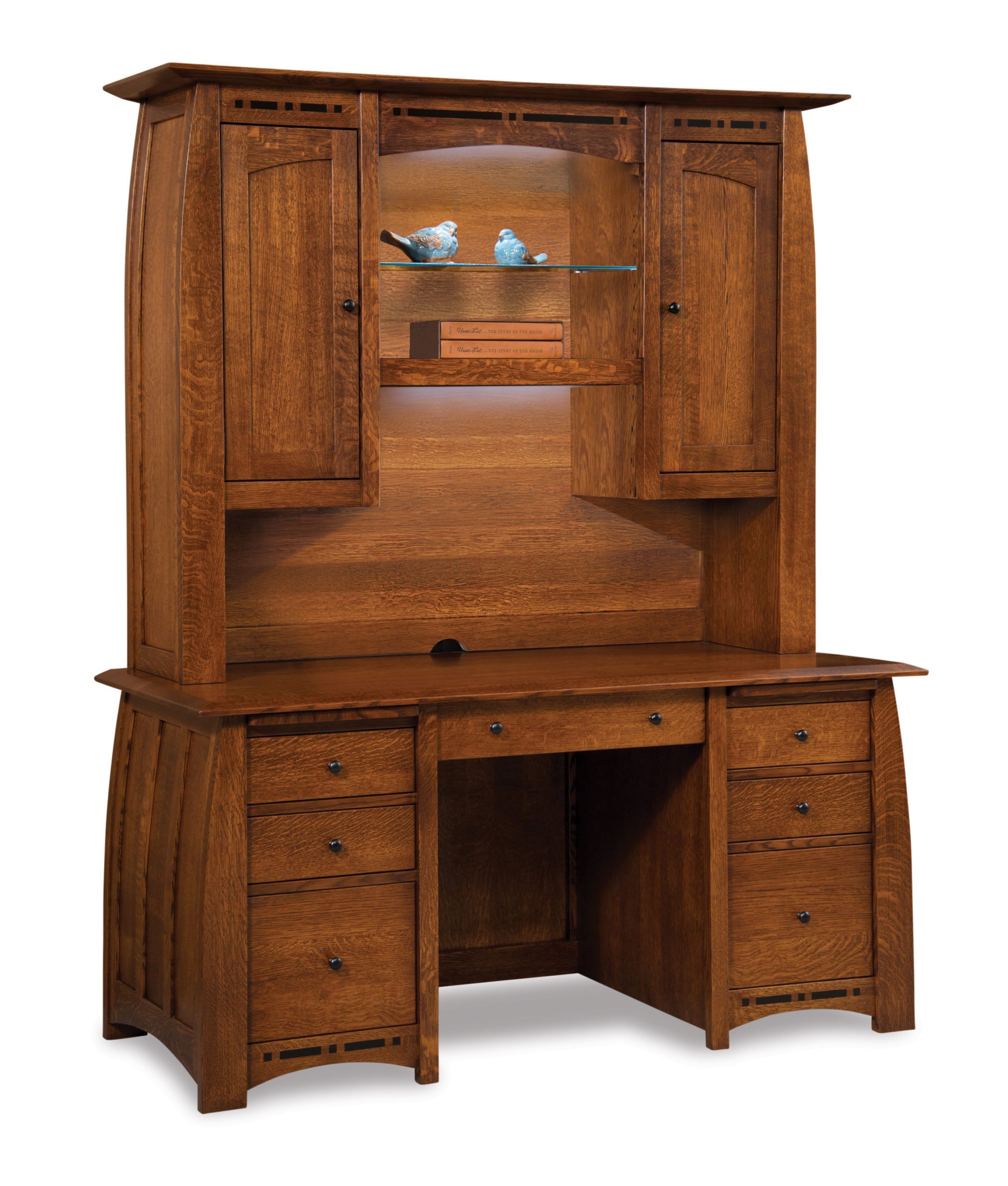 Boulder Creek FVD-2865-HT-BC 2pc hutch & desk base Boulder Creek FVD-2865-HT-BC 2pc hutch & desk base