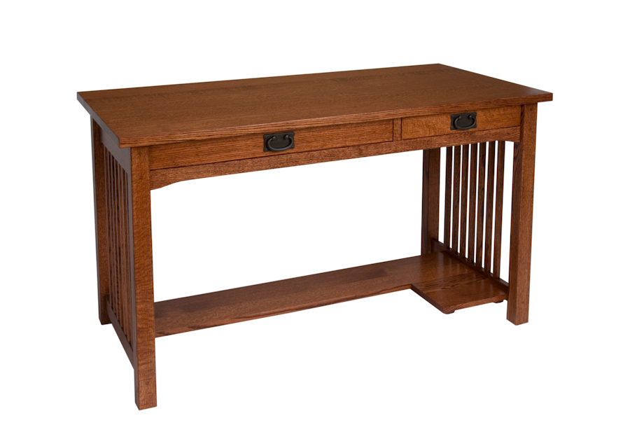 Mission style clearance computer desk