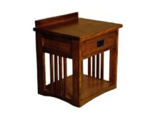 Trend Manor #2501 Cherry 1 Drawer Nightstand with Inlay