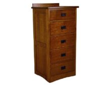 Trend Manor #2502 Cherry 3 Drawer Nightstand with Inlay