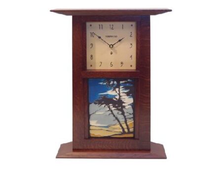 S & S Craftsman Wall and Mantel Tile Clock