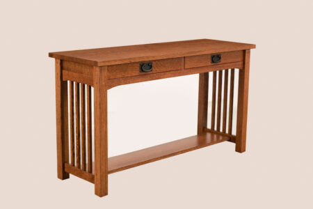 Trend Manor #1006 2 Drawer Mission Sofa Table