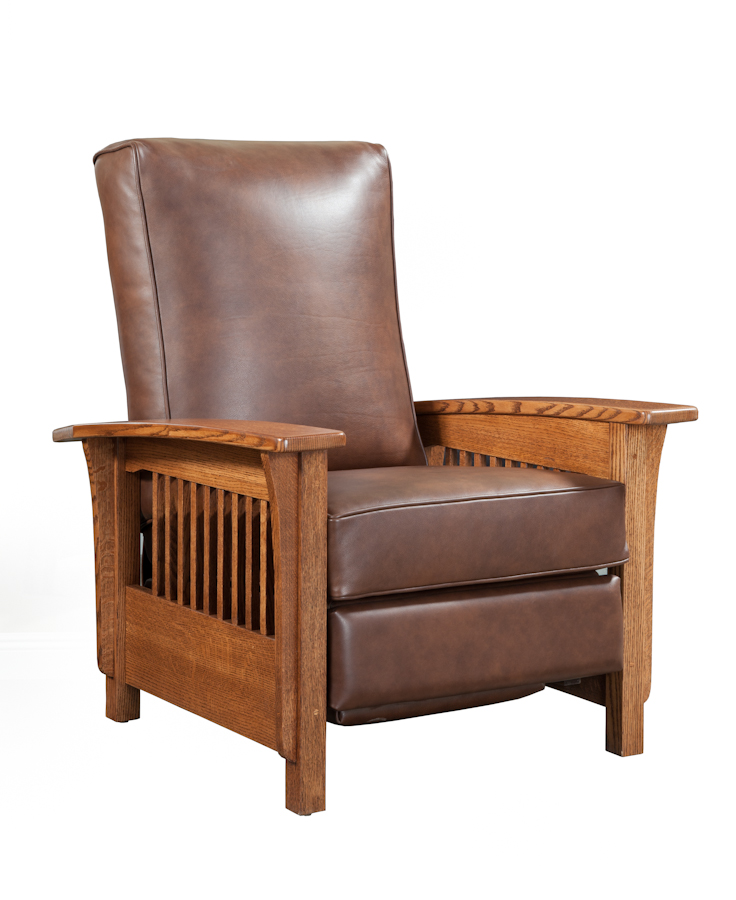 Trend Manor 918l Mission Leather, Mission Style Leather Chair
