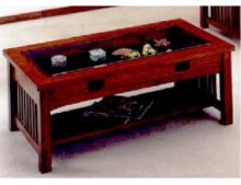 Sierra Occasionals FVCT-38RGT-SR round glass-top coffee table