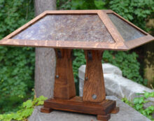 Sugar House Furniture Salt Lake City UT Mission Style Double Pedestal Table Lamp
