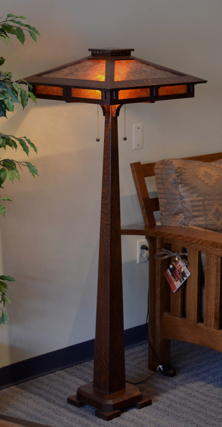 Prairie Craftsman Floor Lamp Sugar House Furniture Salt Lake City UT