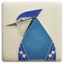 3x3 Blue Jay - Cream