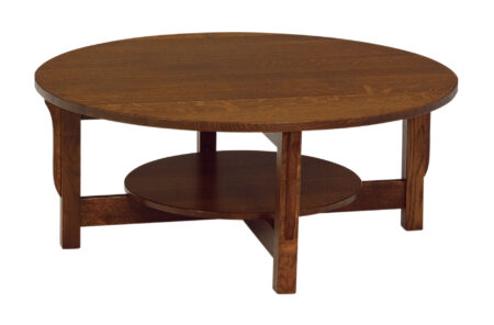 Landmark Round Coffee Table With Shelf - No Drawer LM42RDC