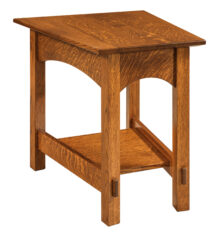 McCoy Open Wedge Shaped End Table (Front 15¾W) MCO1623WG