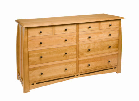 Trend Manor #2504 Cherry 10 Drawer Dresser with Inlay