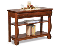 Old Classic Sleigh Occasionals FVST-OCS . sofa table shown with optional shelf
