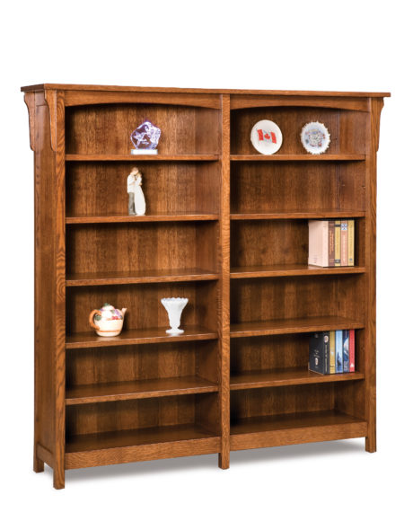 FVB-012-BM-6ft Bridger Mission Double Bookcase