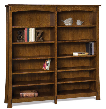 FVB-012-MD-6ft Modesto Double Bookcase