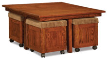 5pc. Square Table Bench Set (AJW55Q)