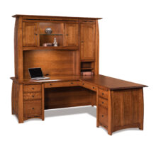 Boulder Creek FVD-7878L-HT-BC . 3pc desk base & hutch