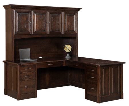 Victorian FVD-7878L-HT-VS . 3pc Desk Base & Hutch