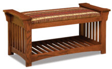 A&J Mission Slat Bench (AJW60MSB)