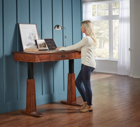 Grant Electric Sit-to-Stand Writer's Desk FVD-2654-GR-S/S