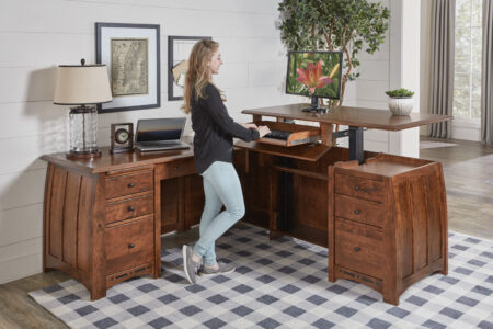 Boulder Creek FVD-7882L-BC-S/S 2 pc sit-to-stand L desk