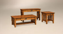 Cubic Slat Coordinating Occasional Tables AJ2 Series