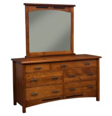 e&s bel air mirror 7 drawer dresser