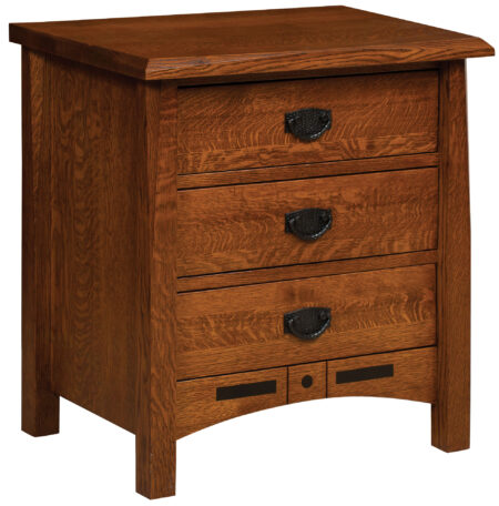 Bell Aire 3 Drawer Nightstand E&S-BA3DNS