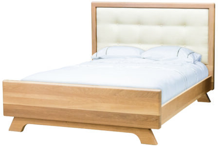 neptune queen bed fabric headboard