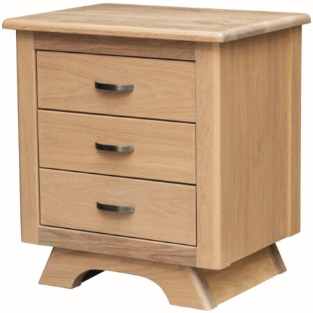 neptune 3 drawer nightstand
