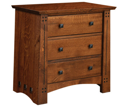Olde Town Mission 3 Drawer Night Stand #1540