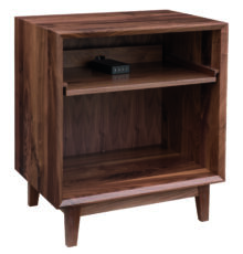 palm springs open nightstand with pullout shelf