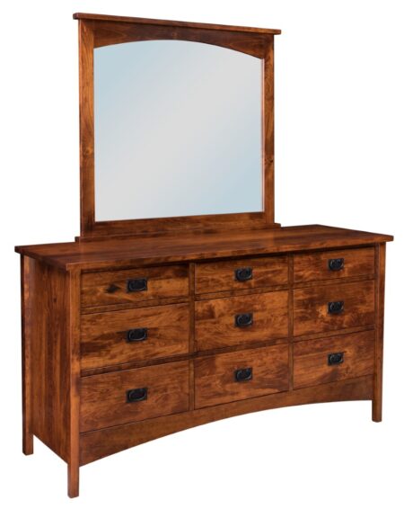 Arts & Crafts Mission Mirror (E&S-ACMM) and Dresser (E&S-ACMD)