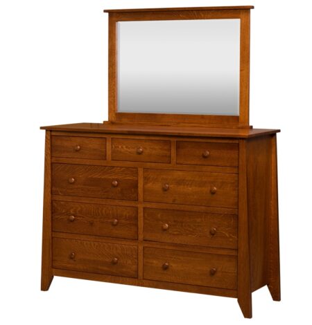 Berwick 9 Drawer Dresser (E&S-BW9D) & Mirror (E&S-BW9DM)
