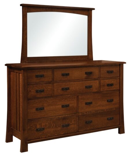 Grant 10 Drawer Dresser (E&S-GR10D) and Mirror (E&S-GR10M)