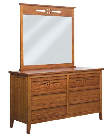 West Village 6 Drawer Dresser (E&S-WV6DD) and Mirror (E&S-WV6DDM)